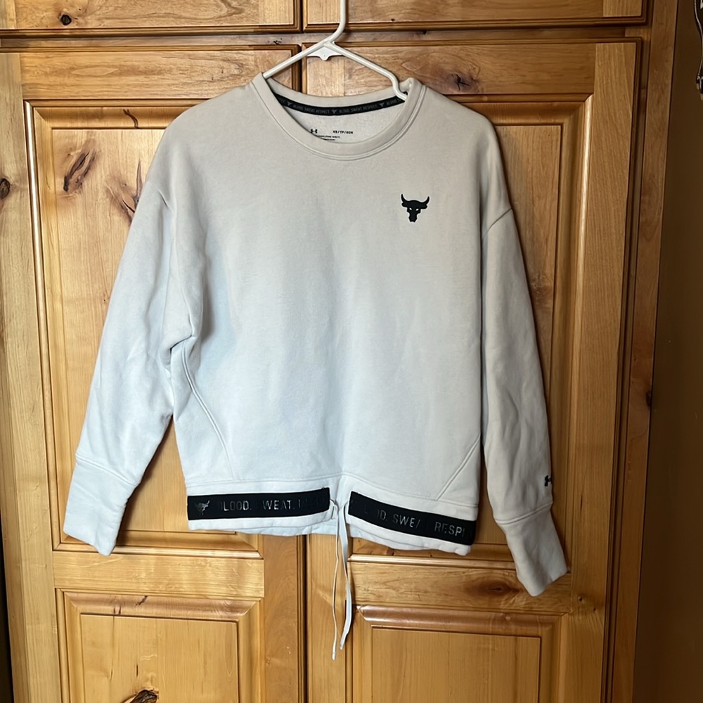 Project Rock Under Armour Fleece Lined Crewneck Sweatshirt - Picture 2 of 10